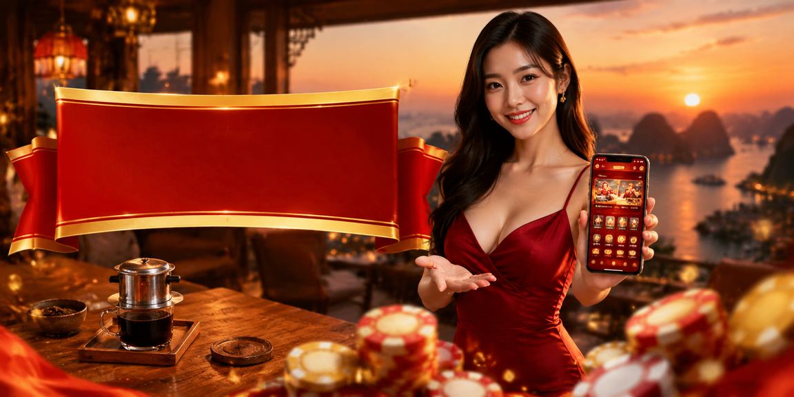 Người dùng Hạ Long thưởng thức cà phê và chơi casino mobile trên ryuugame